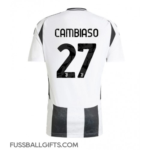 Juventus Andrea Cambiaso #27 Fußballbekleidung Heimtrikot 2024-25 Kurzarm